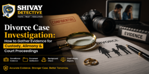 Read more about the article Divorce Case Investigation: How to Gather Evidence for Custody, Alimony & Court Proceedings